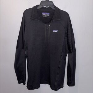 Patagonia R1 Fleece Pullover Black Women XL University of Pennsylvania Wharton